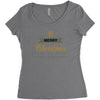snow merry christmas Women's Triblend Scoop T-shirt