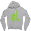 vegan dinosaur best trending Zipper Hoodie