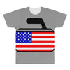 usa curling All Over Men's T-shirt