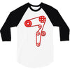 strap of the distribution of the engine 3/4 Sleeve Shirt