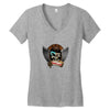 MANIAC OF SKULL Women's V-Neck T-Shirt