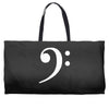 bass clef hat Weekender Totes
