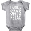 frankie says relax retro vintage Baby Bodysuit