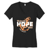 We Have This Hope As an Anchor Uterine-Endometrial Cancer Awareness Women's V-Neck T-Shirt