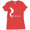 michael jackson jacko king of pop musica 2 Ladies Fitted T-Shirt