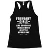 February Girls Are Sunshine Mixed With A Little Hurricane Racerback Tank