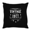 original parts vintage established 1977 perfectly aged Throw Pillow