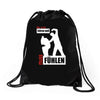 wer nicht h&ouml;ren will muss f&uuml;hlen Drawstring Bags