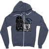 robotic trashcan Zipper Hoodie