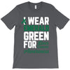 i wear emerald green for liver cancer awareness T-Shirt