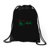ugly santa ho ho hoo! Drawstring Bags