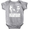 the blues brothers inspired on a mission from god funny Baby Onesie