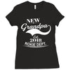 New Grandpa 2018 Rokie Dept. Ladies Fitted T-Shirt