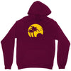 beach silhouette birds sand sunset Unisex Hoodie