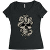 skull snake Women's Triblend Scoop T-shirt