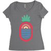 lineapple Women's Triblend Scoop T-shirt