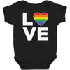 lgbt love Baby Bodysuit