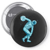 astronaut discus throwing Pin-back button