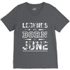 legends are born in june birthday vintag V-Neck Tee