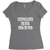 dinosaur is big Women's Triblend Scoop T-shirt