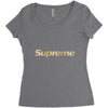 gold premium Women's Triblend Scoop T-shirt