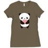 Hawaii Panda Love Ladies Fitted T-Shirt