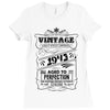 Vintage Aged To Perfection 1943 Ladies Fitted T-Shirt