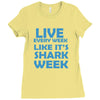 shark week live every week Ladies Fitted T-Shirt