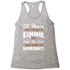 all women are created equal but only the best are born in november Racerback Tank