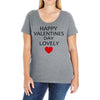 happy valentine day lovely Ladies Curvy T-Shirt