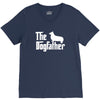 the dogfather pembroke welsh corgi white V-Neck Tee