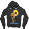 green thumb Zipper Hoodie