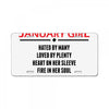Smartass January Girl License Plate