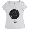 Virgo Zodiac Sign Minimal Design Women's Triblend Scoop T-shirt