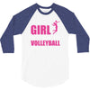 all this girl care about is volleyball 3/4 Sleeve Shirt