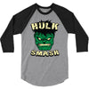 hulk smash 3/4 Sleeve Shirt