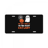 i'm the crazy cat lady License Plate