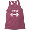 new beast dumbbell muscle Racerback Tank