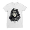 nerd  lion Ladies Fitted T-Shirt