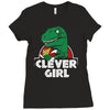 clever girl Ladies Fitted T-Shirt