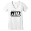 powered by adhd Women's V-Neck T-Shirt