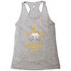birthday unicorn girl Racerback Tank