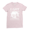 99 problems   fishin' solves all of em Ladies Fitted T-Shirt