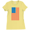 american flag Ladies Fitted T-Shirt