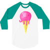 octopus icecream 3/4 Sleeve Shirt