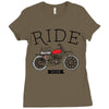 ride and shine Ladies Fitted T-Shirt