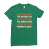 be a strong woman for halloween! Ladies Fitted T-Shirt