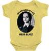 on wednesdays we wear black Baby Bodysuit