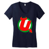 utica devils ahl hockey Women's V-Neck T-Shirt