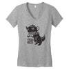 tea rex Women's V-Neck T-Shirt
